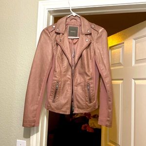 Mauve pleather jacket